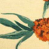 Orange Flowers Knit, Viscose — texture