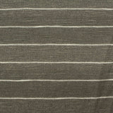 White Horizontal-Stripe Knit, Cotton-Poly