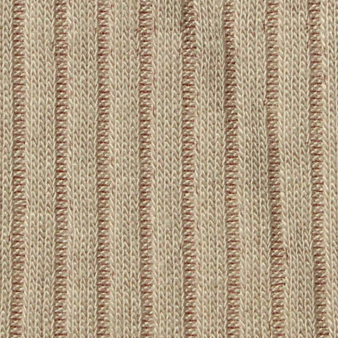Polyester Viscose Stretch Rib Knit Fabric, 202 gsm — Beige