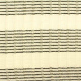 Cream Horizontal-Band Rib Knit, Poly-Viscose