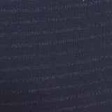 Blue Horizontal-Stripe Rib Knit, Poly-Cotton