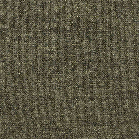 Dark Green Marl French Terry, Cotton