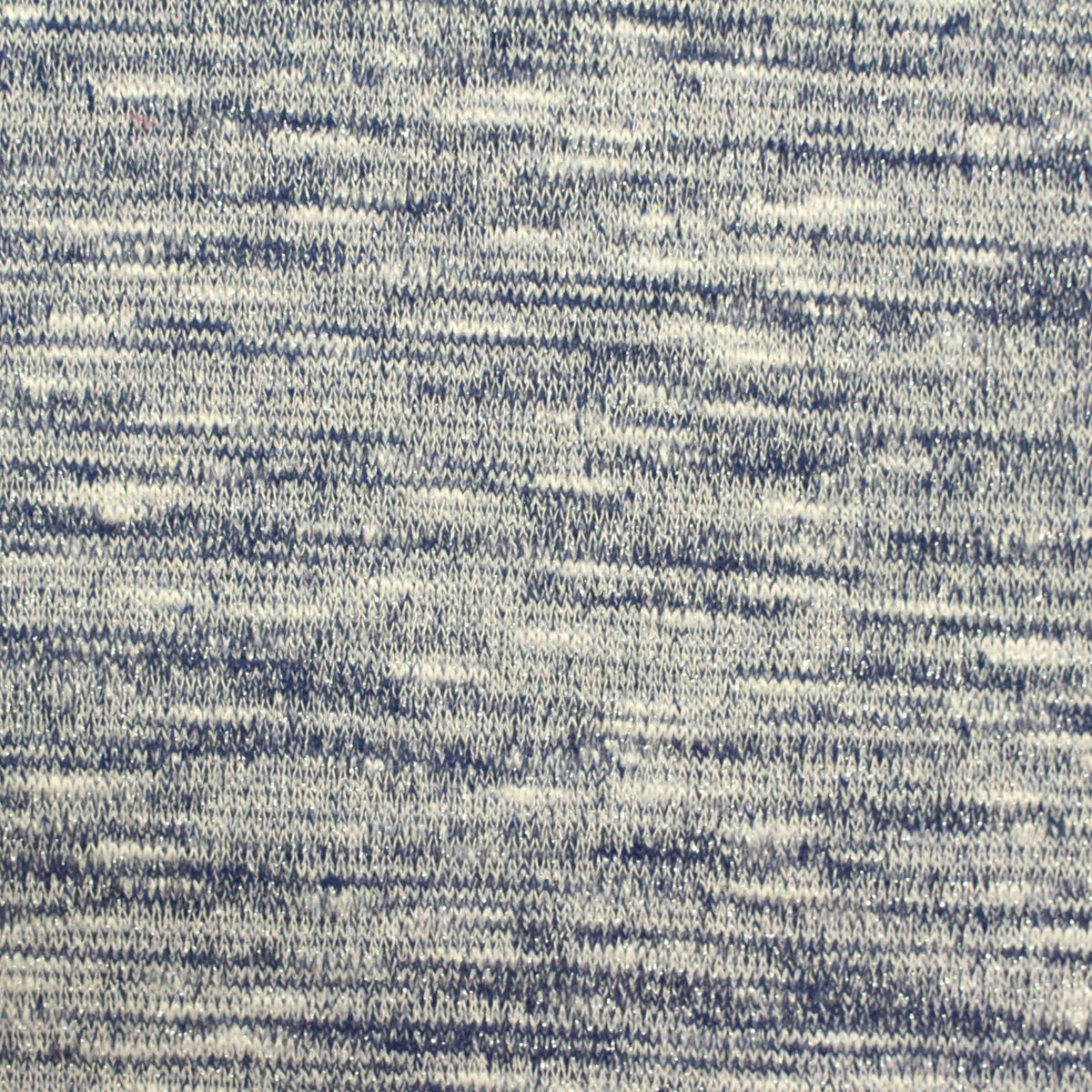 Blue Marl Chunky Knit, Viscose-Poly, 215 gsm