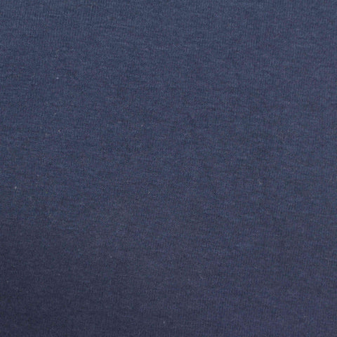 Cotton Polyester Stretch Rib Knit Fabric, 141 gsm, 180 cm — Navy