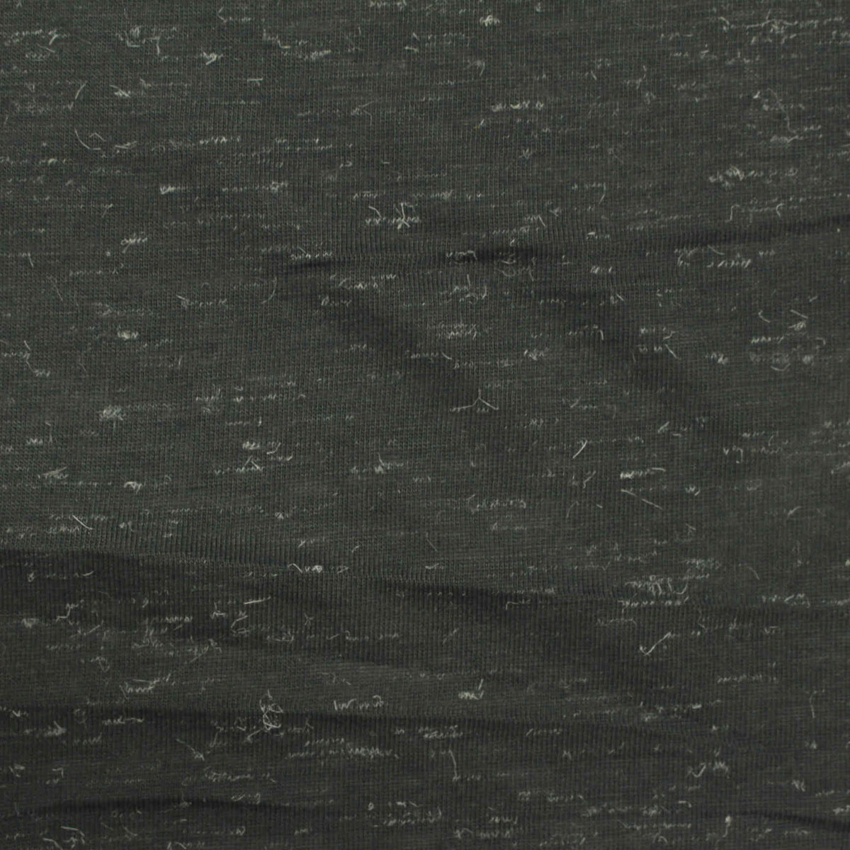 Dark Grey-Green Marl Jersey Knit, Polyester, 140 gsm