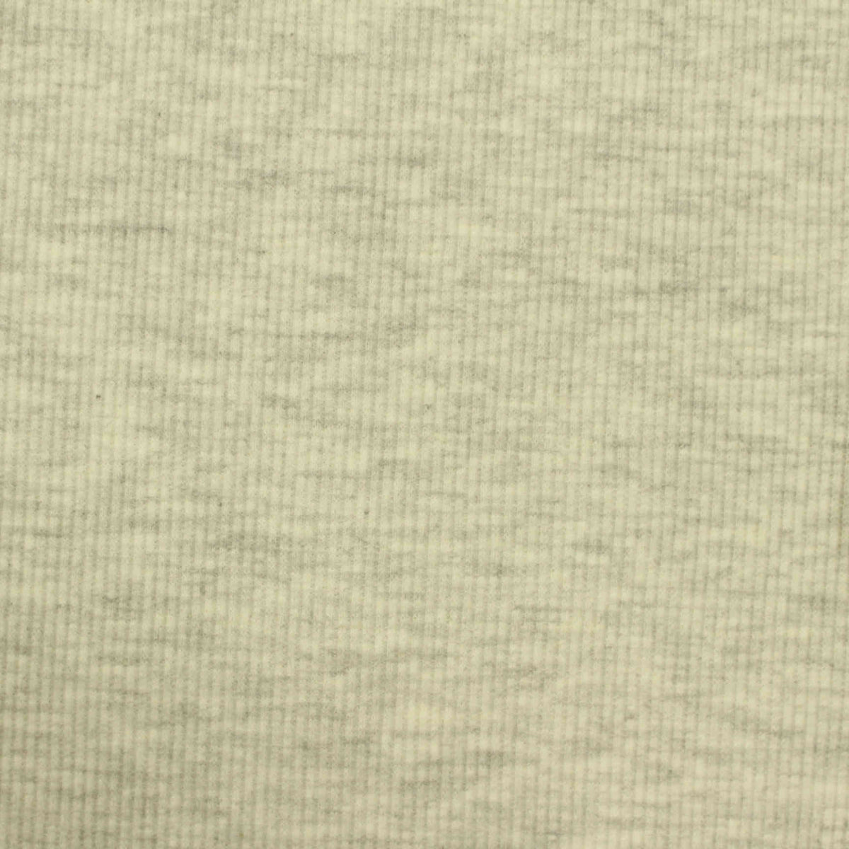 Light Grey Marl Rib Knit, Poly-Cotton, 274 gsm