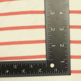 Coral Horizontal-Stripe Jersey Knit, Cotton