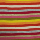 Multi Horizontal-Stripe Jersey Knit, Viscose