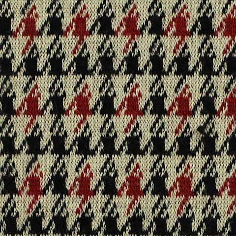 Black Houndstooth Jacquard, Cotton