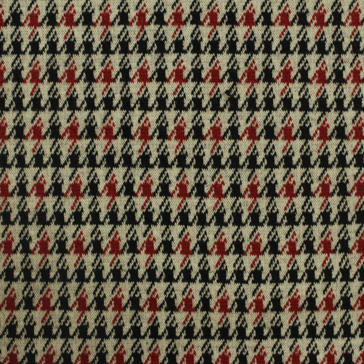 Black Houndstooth Jacquard, Cotton
