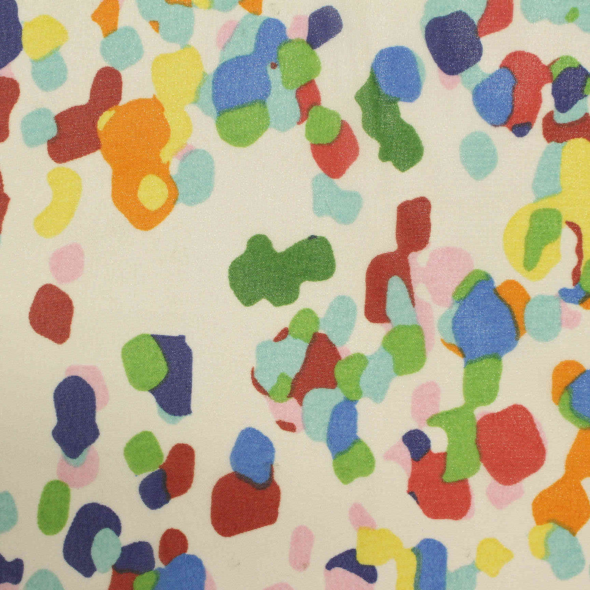 Multicolor Abstract Chiffon, Polyester