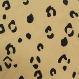 Black Leopard Poplin, Cotton-Poly