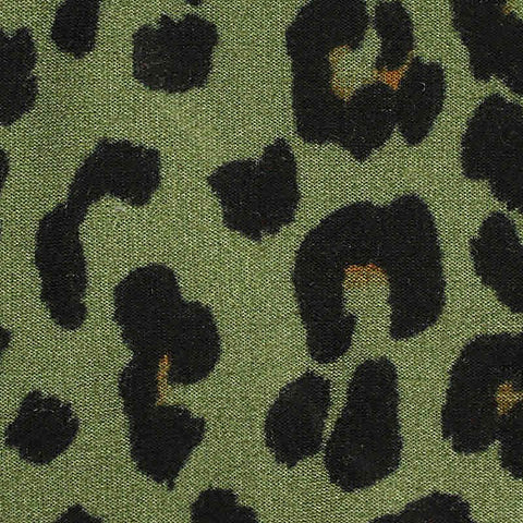 Green Leopard Knit