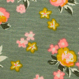 Pink Floral Crepe, Cotton-Poly — texture