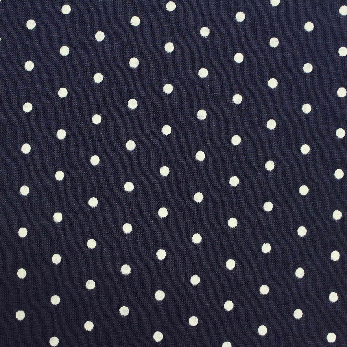 White Dots Jersey Knit, 182 gsm