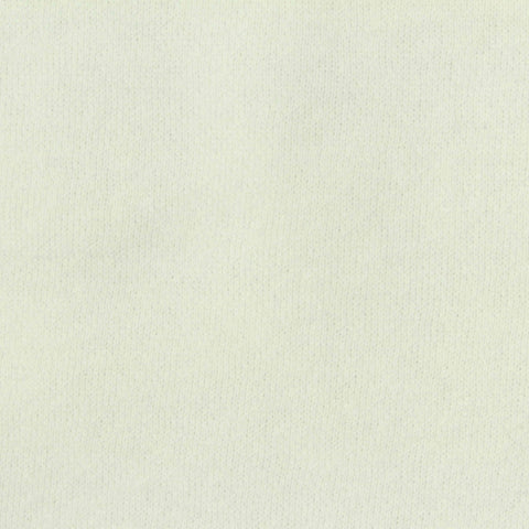 Brushed Cotton Polyester French Terry Fabric, 266 gsm, 170 cm — White