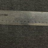 Dark Grey Subtle-Plaid Jacquard, Cotton-Poly