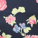 Pink Flowers Ponte Knit, Spandex