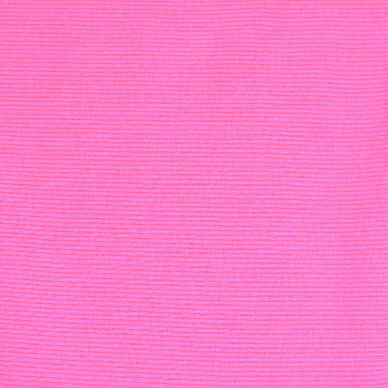 Polyester Cotton Stretch Rib Knit Fabric, 253 gsm, 102 cm — Pink