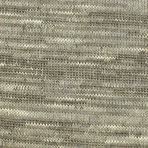 Dark Grey Heathered-Marl Jersey Knit, Viscose-Poly, 179 gsm