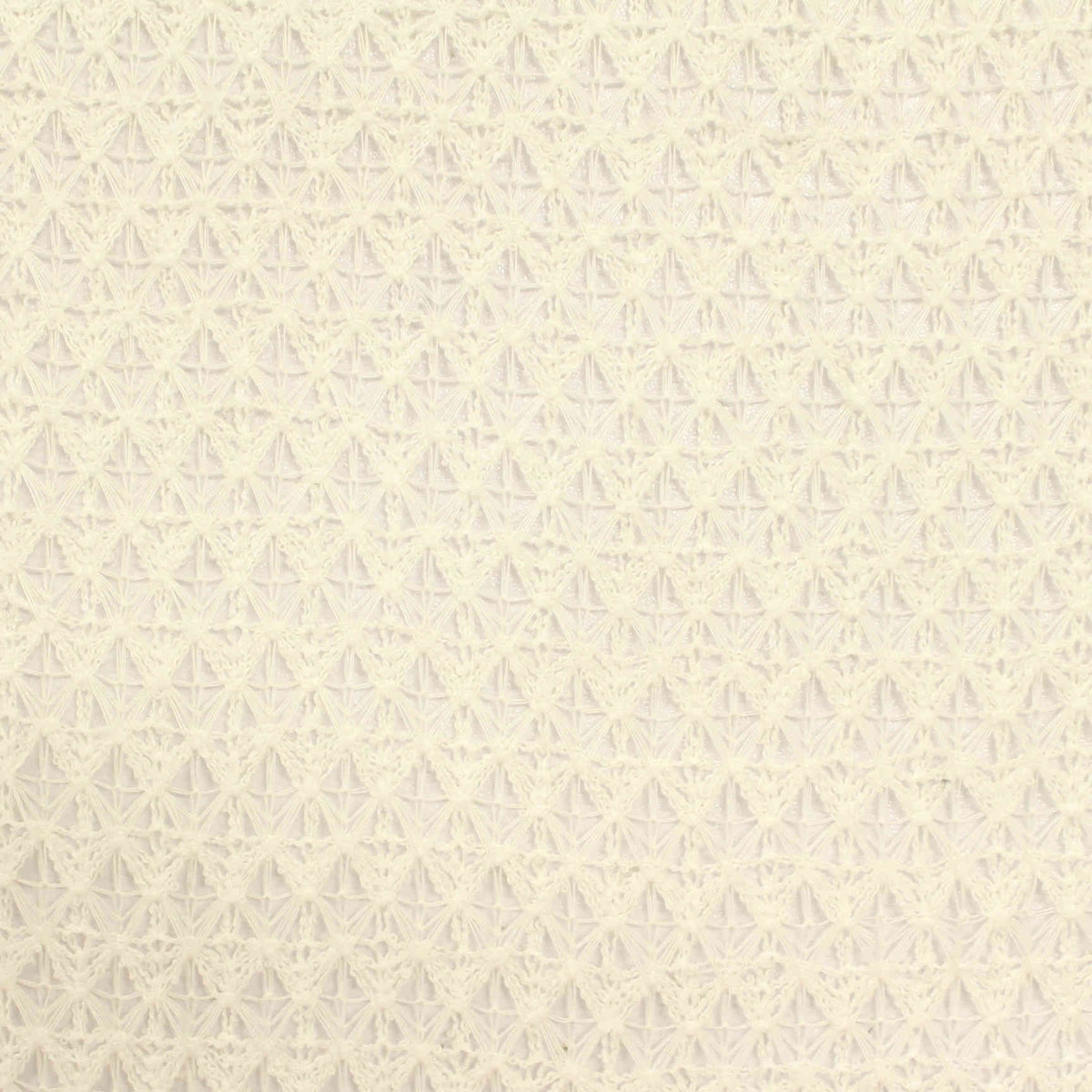 Cream Tone-on-Tone Chunky Knit, Polyester, 181 gsm
