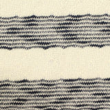 Cream Horizontal-Stripe Chunky Knit, Viscose-Poly