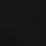 Slub Polyester Stretch Jersey Knit Fabric, 251 gsm, 150 cm — Black