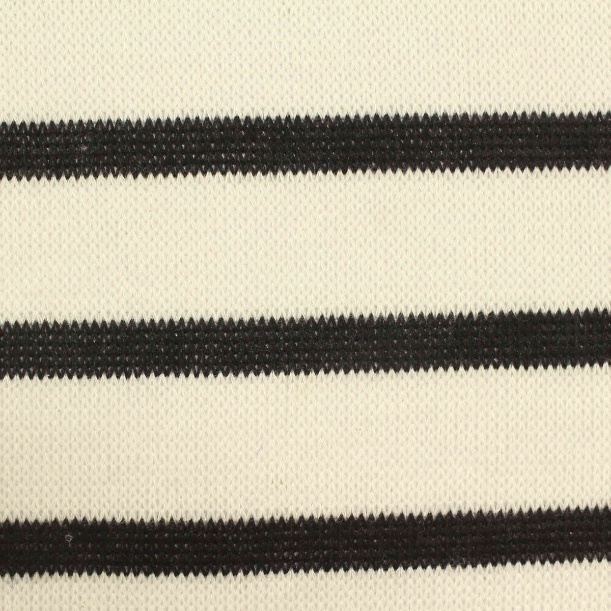 Black Stripes Chunky Knit, Viscose-Poly, 139 gsm