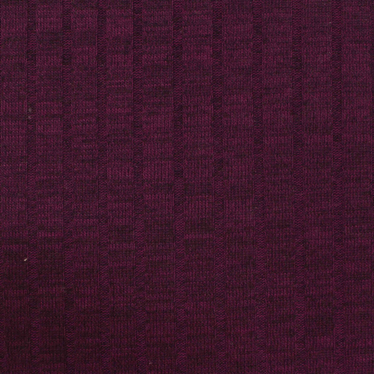 Deep Plum Marl Rib Knit, Polyester