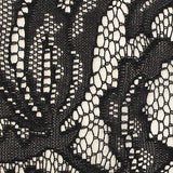 Black Floral Lace, Nylon — texture