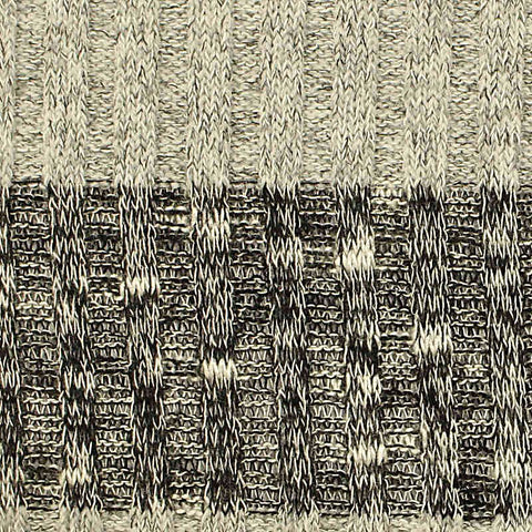 Light Grey Horizontal-Stripe Rib Knit, Poly-Viscose, 226 gsm