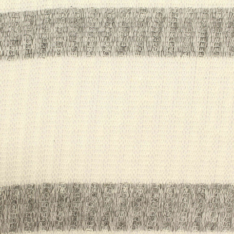 Cream Horizontal-Stripe Rib Knit, Viscose-Poly, 122 gsm