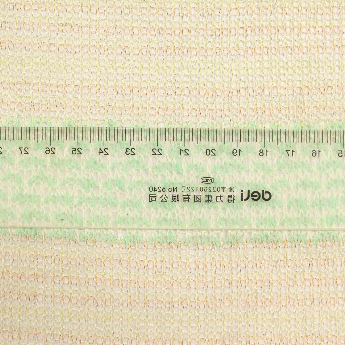 Striped Viscose Polyester Metallic Stretch Knit Fabric, 113 gsm, 160 cm — Khaki