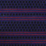 Blue Squares Chunky Knit, Poly-Viscose
