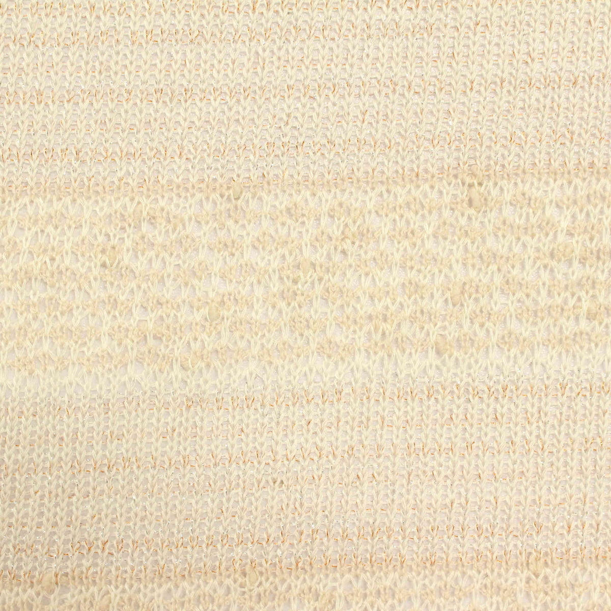 Striped Viscose Polyester Metallic Stretch Knit Fabric, 171 gsm, 160 cm — Beige