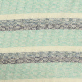 Cream Horizontal-Stripe Rib Knit, Polyester