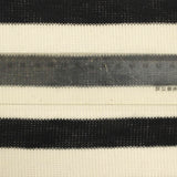 Black Horizontal-Stripe Chunky Knit, Poly-Viscose