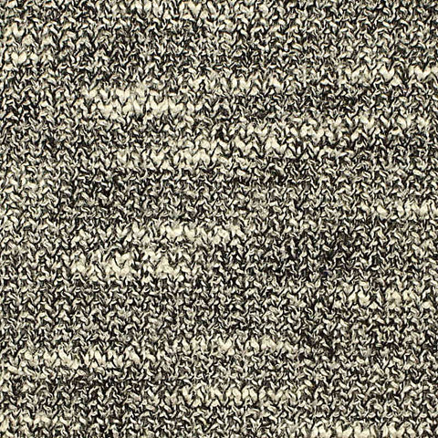 Black Marl Interlock Knit, Viscose-Poly