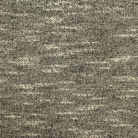 Black Marl Interlock Knit, Viscose-Poly