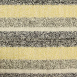 Yellow Horizontal-Stripe Rib Knit, Poly-Viscose