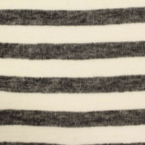 Black Stripes Knit, Cotton-Poly, 134 gsm