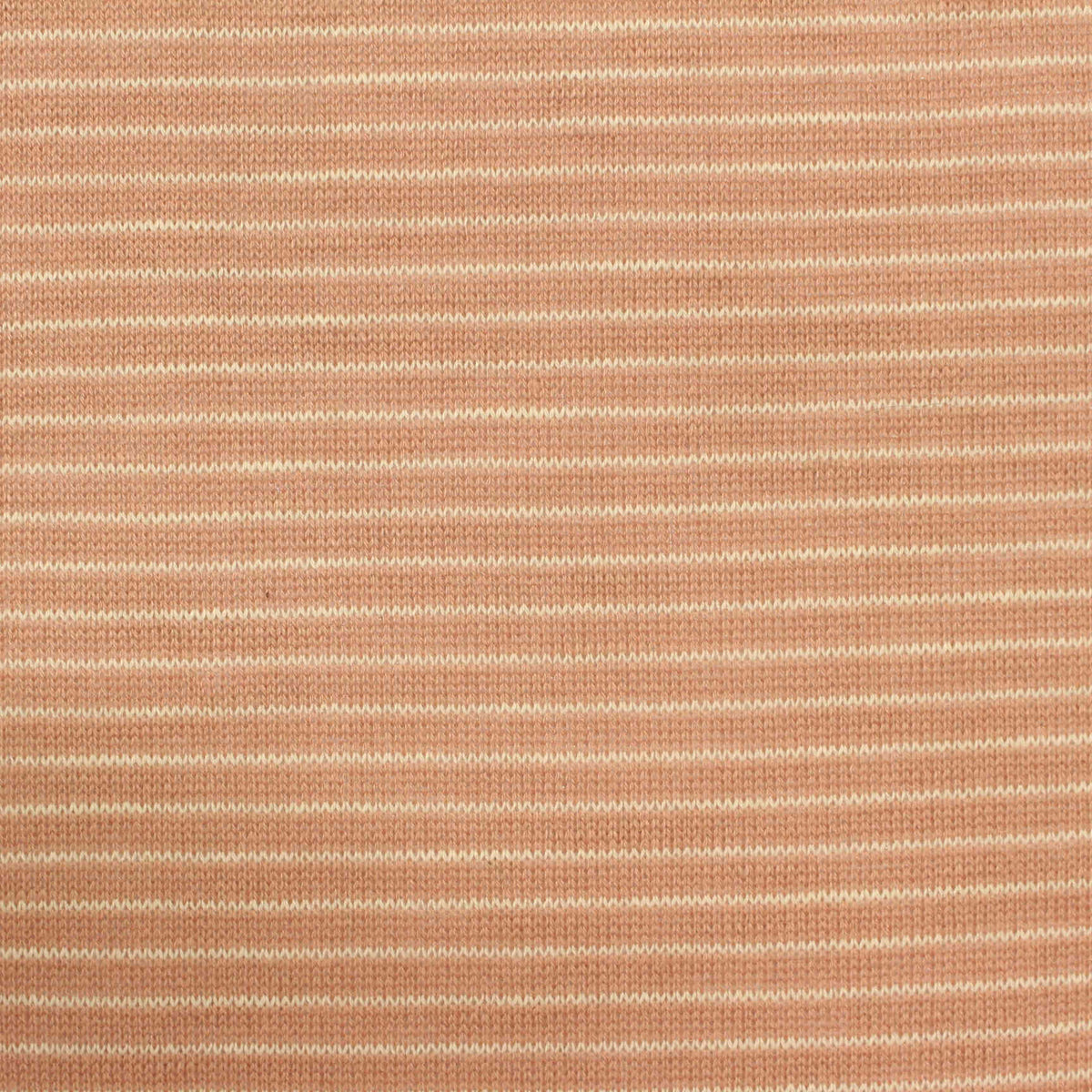 Peach Horizontal-Stripe Chunky Knit, Poly-Viscose