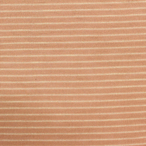 Peach Horizontal-Stripe Chunky Knit, Poly-Viscose