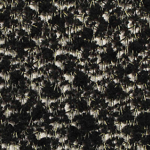 Black Abstract Chunky Knit, Polyester, 156 gsm