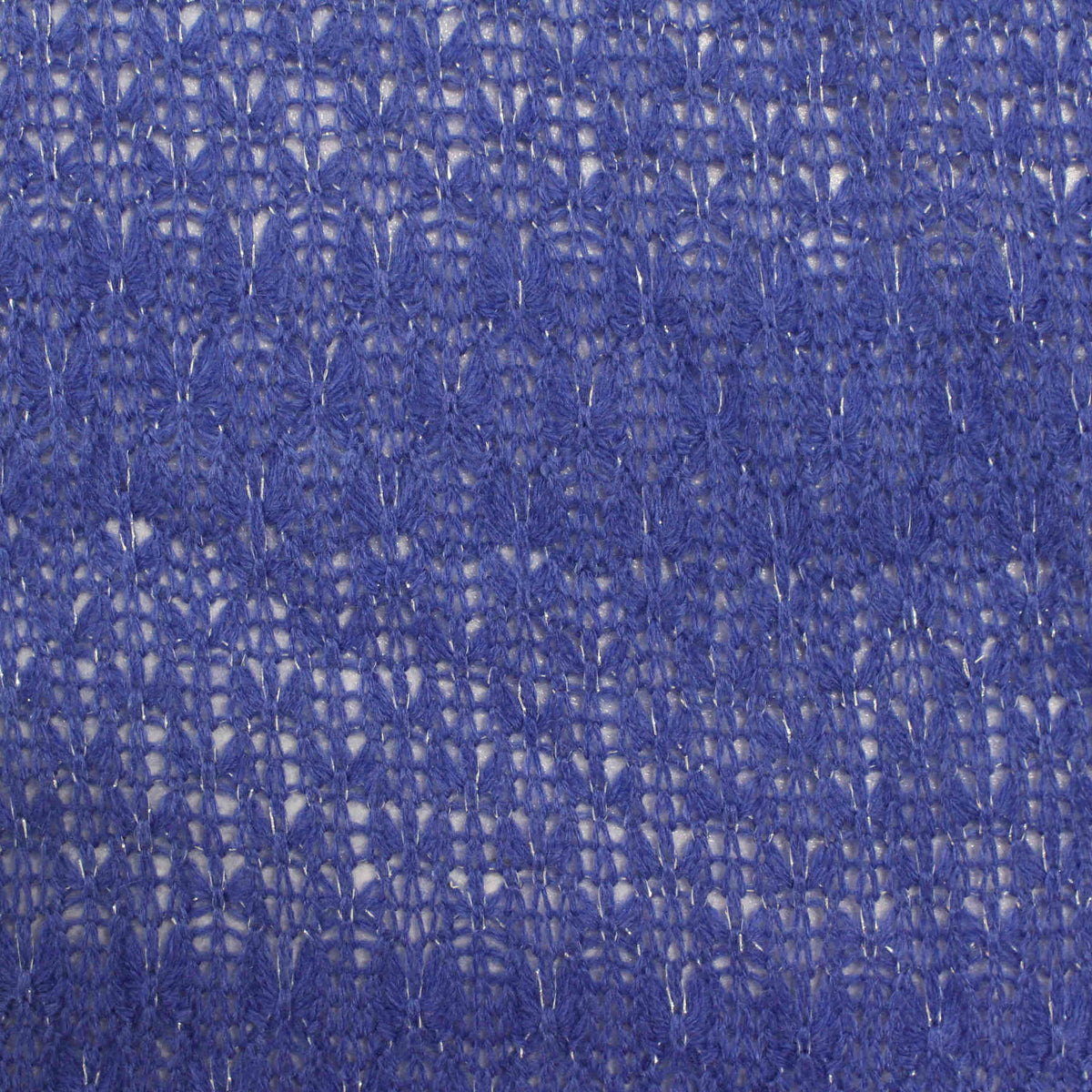 Blue Openwork Chunky Knit, Acrylic