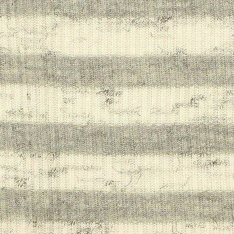 Grey Stripes Rib Knit, Poly-Viscose, 166 gsm