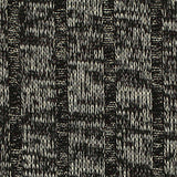 Black Vertical-Stripe Rib Knit, Viscose-Poly — texture