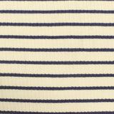 Navy Horizontal-Stripe Rib Knit, Viscose