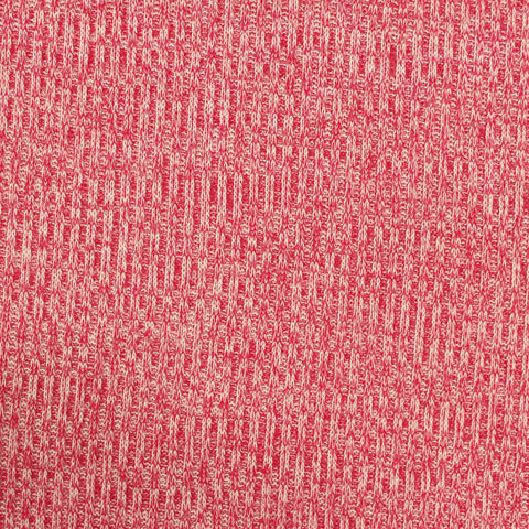 Red Marl Rib Knit, Poly-Viscose, 225 gsm