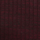 Dark Red Marl Rib Knit, Poly-Viscose